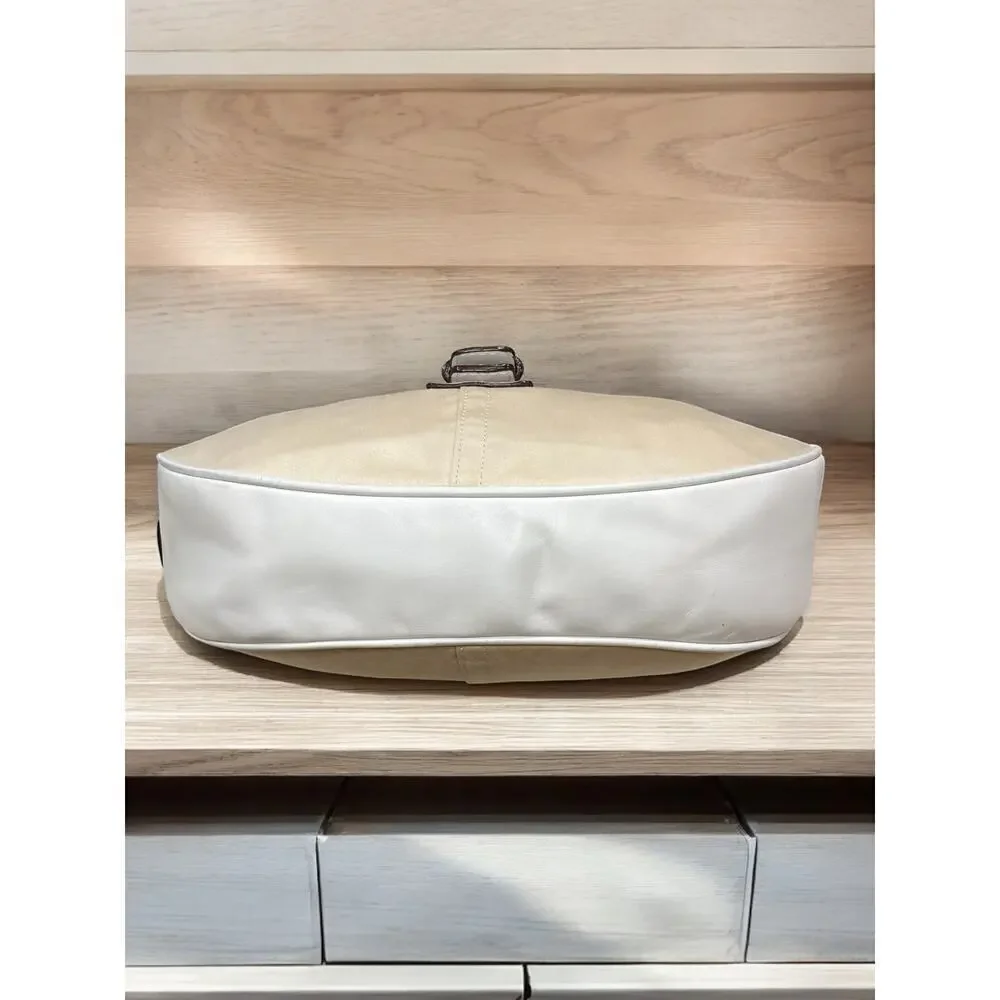 Coach Cream Hobo Shoulder Bag with Red Tag